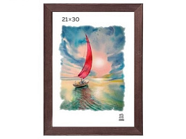 Фоторамка ПС 21*30 дерево Красное дерево 2502