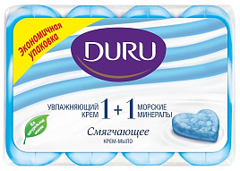 Мыло Duru 1+1 Cremy 4*80гр Морс.минералы М 7809