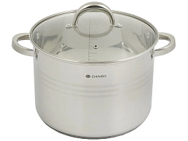 Кастрюля нержавейка 10л SD-6BP-10 Daniks 1245