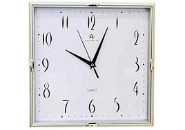 Часы настенные Atlantis 29,5*29,5 TDL-6176 серебро