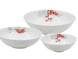 Набор салатников керамика 3пр 3PCS/HKW A9-16003-2 Сказка