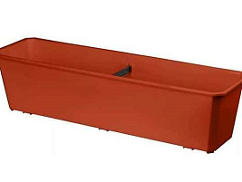 Кашпо цветочное балконное Basil L60 221600732/6676 терракот