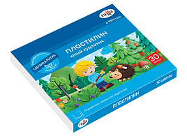 Пластилин 30цв. Юный художник 290125_30 420г, со стеком,  картон. упак, т/у