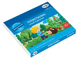 Пластилин 30цв. Юный художник 290125_30 420г, со стеком,  картон. упак, т/у