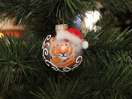 Шар 65 Серьезный тигр КР-65-212005