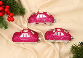 Фигурка Машинка Набор 9510192 розовый 3шт