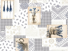 Клеенка столовая Silvano 1,4*20м ПВХ не ткань WF-5890A/5799