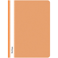 Папка-конверт с кнопкой Berlingo АКК-04116 "Starlight", А4, 180мкм, прозрачная оранжевая, индив. ШК