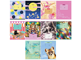 Тетрадь 12л. линия  Т5ск12 64137 "Mix-10. Девочки"