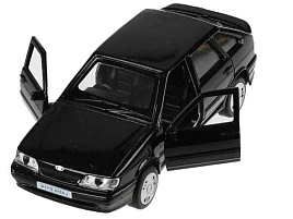 Машина металлическая 2114-12-BK LADA -2114 "SAMARA", 12 см, двери, багаж, инерц., черный, кор.