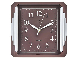Часы настенные Atlantis 26*27 TLD-6099 светло-коричневые