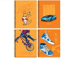 Тетрадь 48л. на спирали  Т5гр48_лм_вл 11880 "Teen story", матовая ламинация, выб. лак