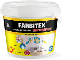 Краска в-д интерьерная 6кг Farbitex 8695