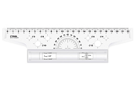 Рейсшина 22см. ЛР-30477 металлический ролик
