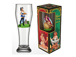 Бокал для пива 303-Д Pin-up beer 500мл под.упак.