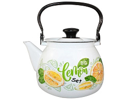 Чайник эмаль 3,5л 42104-132/6-У4 Лимонный сет Керчь