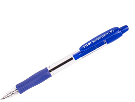 Ручка Pilot BPGP-10R-F-L автоматическая "Super Grip" синяя, 0,7мм, синий грип