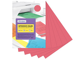 Бумага OfficeSpace IC_38230 "Intensive Color", А4, 80г/м2, 100л., (красный)