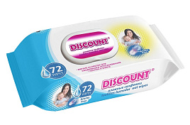 Влажные салфетки Детские 72шт Discount М Календула с клапаном