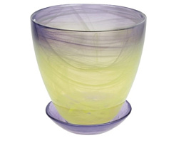 Кашпо цветочное D15,5 Органза стекло 018884/8971 с/п