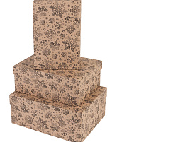 НГ Набор коробок 3в1 Снежинки КОР-1988 (19*12*7,5-15*10*5)