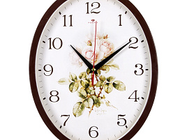 Часы настенные "21 Век" 22,5*29 2720-111 Ретро цветы