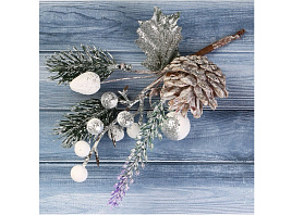 Декор Веточка 4301745 Зимние грезы 19см