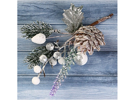 Декор Веточка 4301745 Зимние грезы 19см