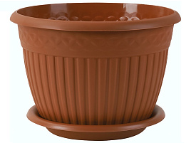 Кашпо цветочное 3л Византия КШ-4472 терра с/п
