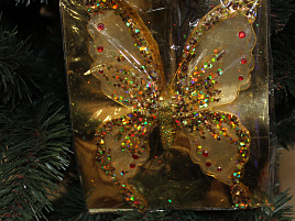 Украшение новогоднее Е70606 Бабочка 16см