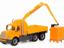 Автомобиль 55606 Майк с манипулятором+конструктор