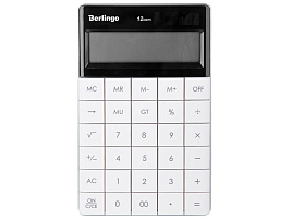 Калькулятор Berlingo CIW_100 "PowerTX", 12 разр., двойное питание, 165*105*13мм, белый