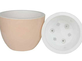 Кашпо цветочное 6л Орион 057343/3096 пудра с вкладкой