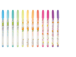 Набор гел. ручек 12цв. ArtSpace GP12_96934 "Bunny" 1,0мм, пастельные, ПВХ чехол