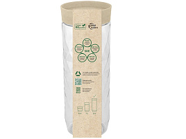 Банка для сыпучих пластик 1,5л РТ170310001/5340 Green Republic Лен