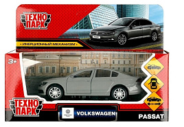 Машина металлическая PASSAT-12-GY VOLKSWAGEN PASSAT 12 см, двер, багажник, инерция, темно-серый