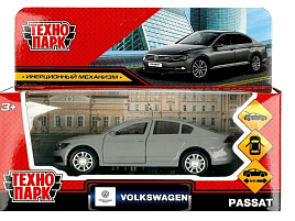 Машина металлическая PASSAT-12-GY VOLKSWAGEN PASSAT 12 см, двер, багажник, инерция, темно-серый