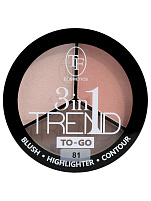 Палетка для контуринга Триумф Trend To-Go тон 81 розово-бежевый СТР-18-81