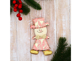 Подвеска текстиль Снеговик 9692664