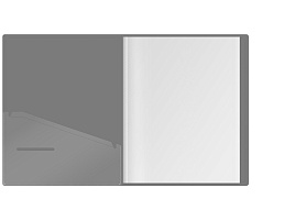 Папка 10 вкл. Berlingo DB4_10985 "Soft Touch", 17мм, 700мкм, серая, с внутр. карманом