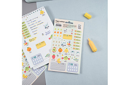 Наклейки MESHU MS_36967 для ежедневников "Work out", 12*21см, 45 наклеек, европодвес