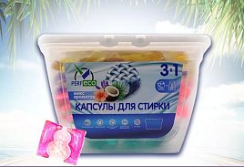 Стиральный порошок Капсулы Perfeco 15шт.8гр. 3в1 №2 Микс ароматов