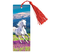 Закладки 3D д/книг ArtSpace 3D_45130 "Horse", с линейкой, 150*55мм, декоративный шнурок