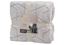 Плед-покрывало 180*200 Silvano геометрия серый 503363/8510