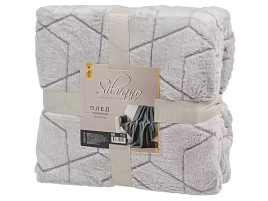 Плед-покрывало 180*200 Silvano геометрия серый 503363/8510