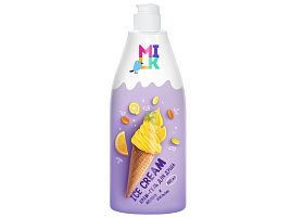 Гель для душа Milk 800мл.крем Молоко и апельсин М