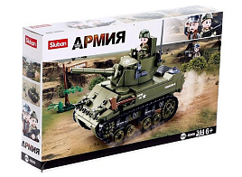 Конструктор Брик 6958118 Танк М3 Стюарт 344дет