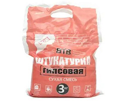 Штукатурка гипсовая 3кг ВТВ 1157