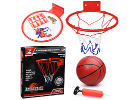 Кольцо баскетбольное 00-3498 Меткий стрелок+мяч, насос