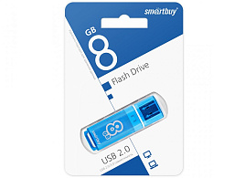 Флеш-драйв Smart Buy 8Gb SB8GBGS-B Glossy series Blue голубой 1190